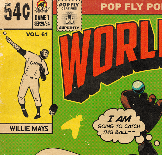 132. (SOLD OUT) "World Series 54: The Catch" 7" x 10.5" Art Print