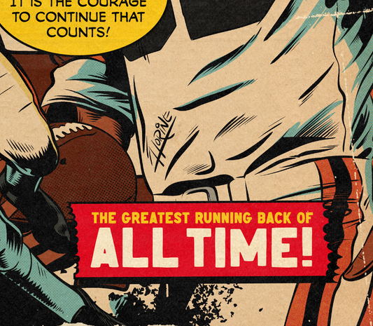 27. (SOLD OUT) "First Down Brown" 7" x 10.5" Art Print