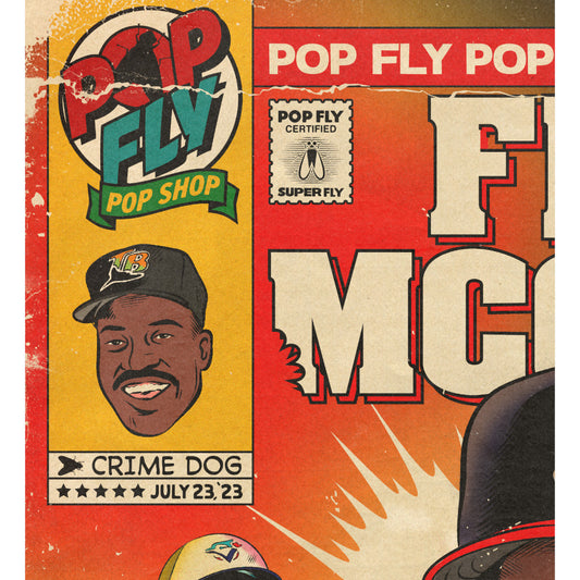 Fred McGriff Pop Fly 2023 Hall of Fame Induction 7" x 10.5" Limited Edition Art Print