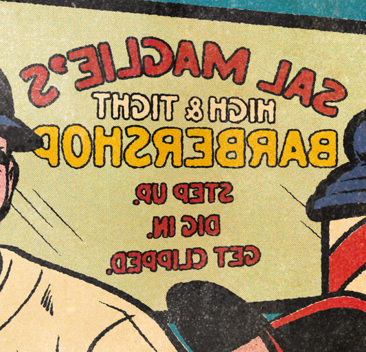 204. “Sal the Barber" 7" x 10.5" Art Print