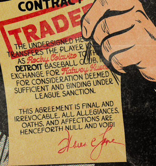 205. “The Curse of Rocky Colavito" 7" x 10.5" Art Print