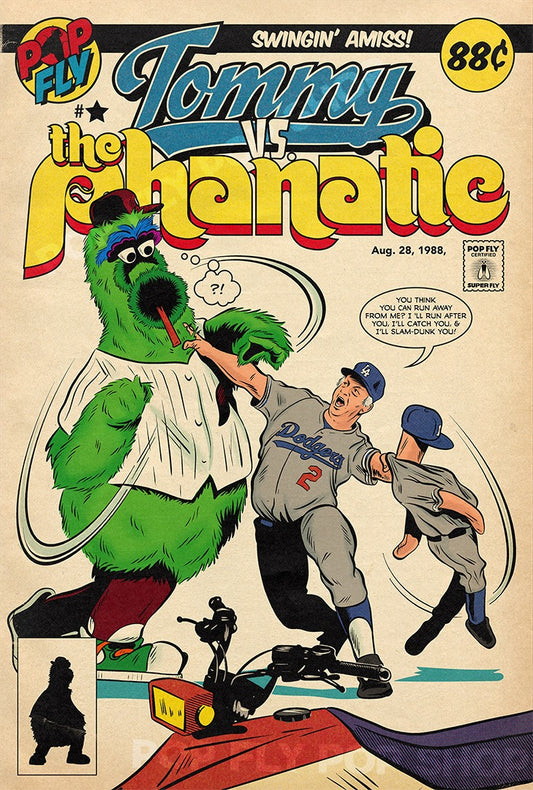 91. (SOLD OUT) "Tommy Vs. The Phanatic" 7" x 10.5" Art Print