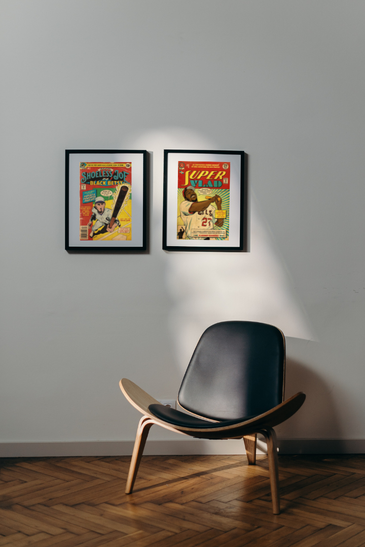 46. (SOLD OUT) "Shoeless Joe & Black Betsy" 7" x 10.5" Art Print