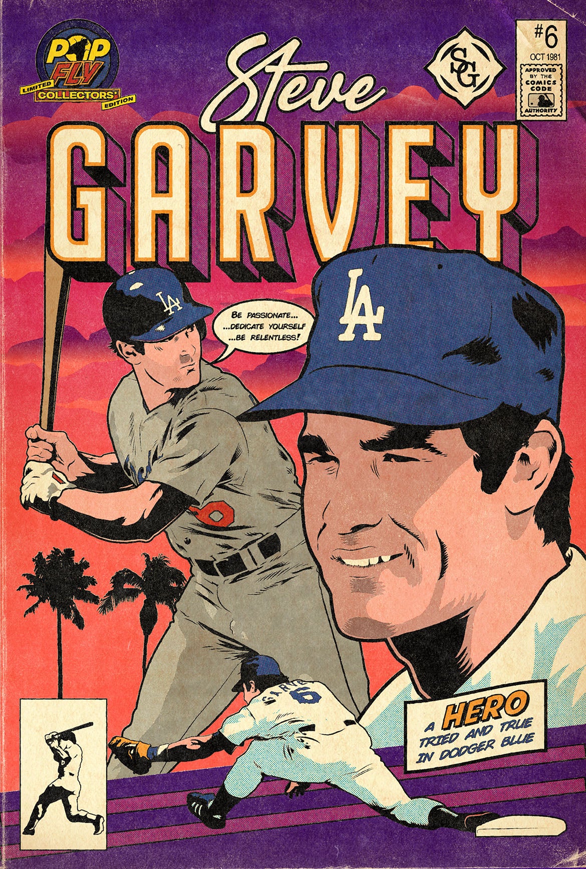 19. (SOLD OUT) Steve Garvey 7" x 10.5" Art Print