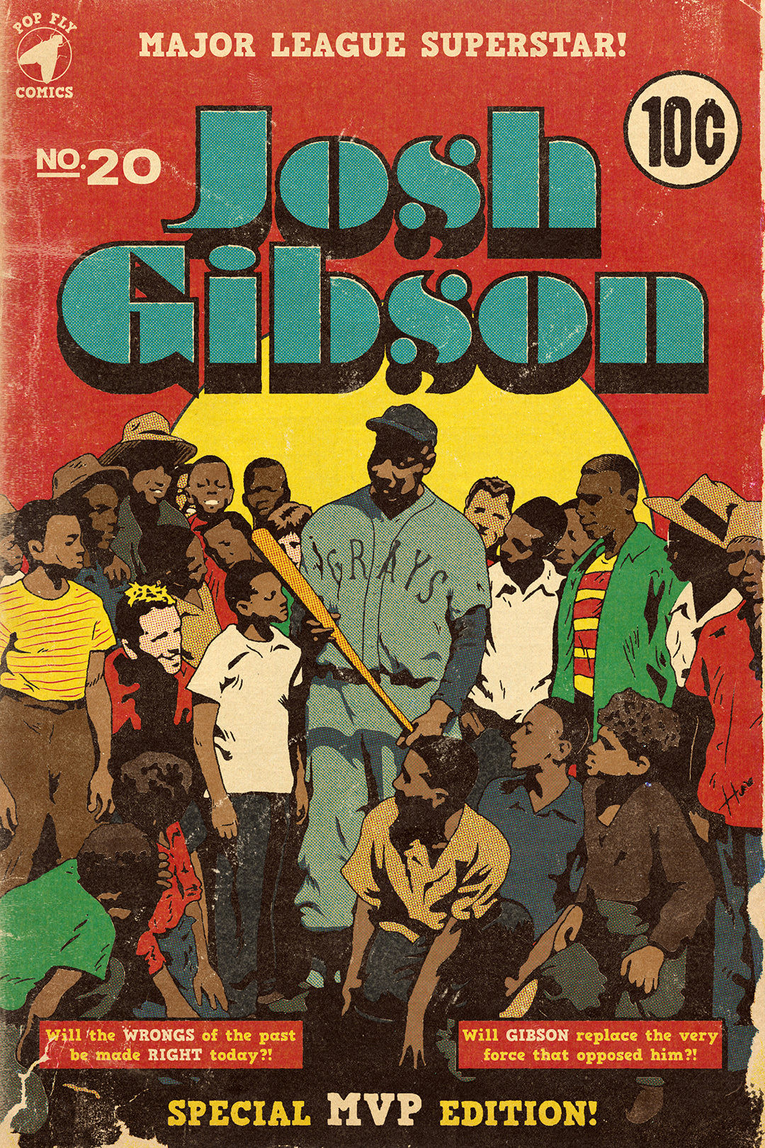 24. (SOLD OUT) "Josh Gibson" 7" x 10.5" Art Print