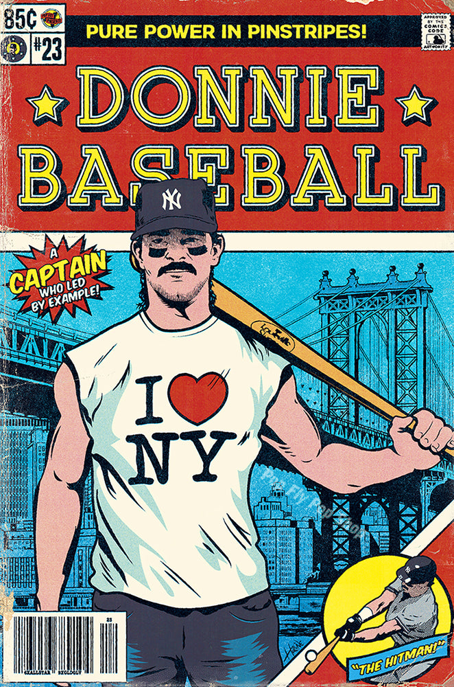 06. (SOLD OUT) "Donnie Baseball" Don Mattingly 7" x 10.5" Art Print
