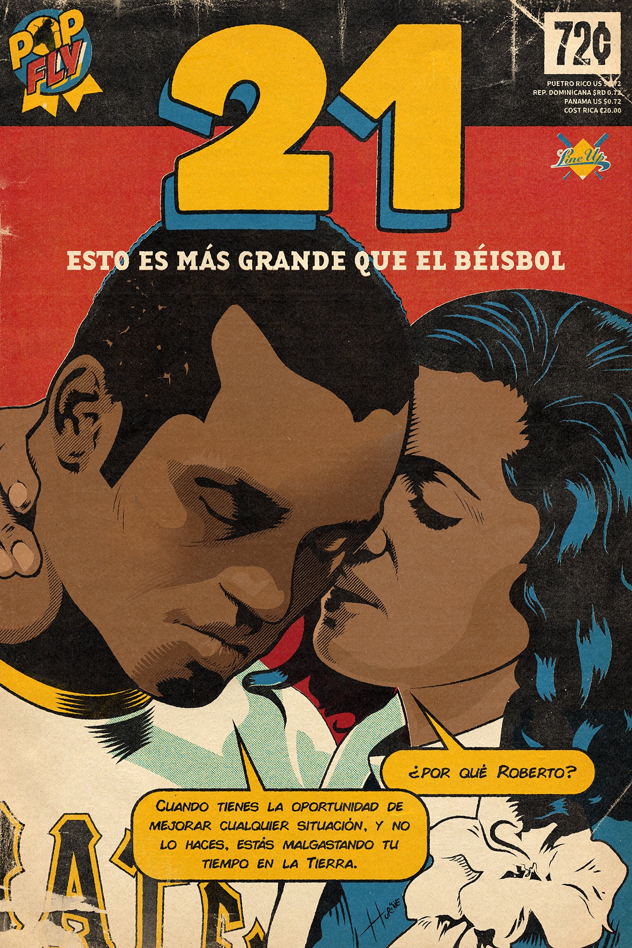 23. (SOLD OUT) "21" Roberto Clemente 7" x 10.5" Art Print