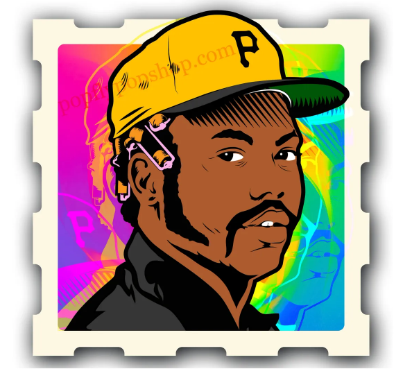 (SOLD OUT) No No Dock Ellis 3 x 3 Holographic Sticker