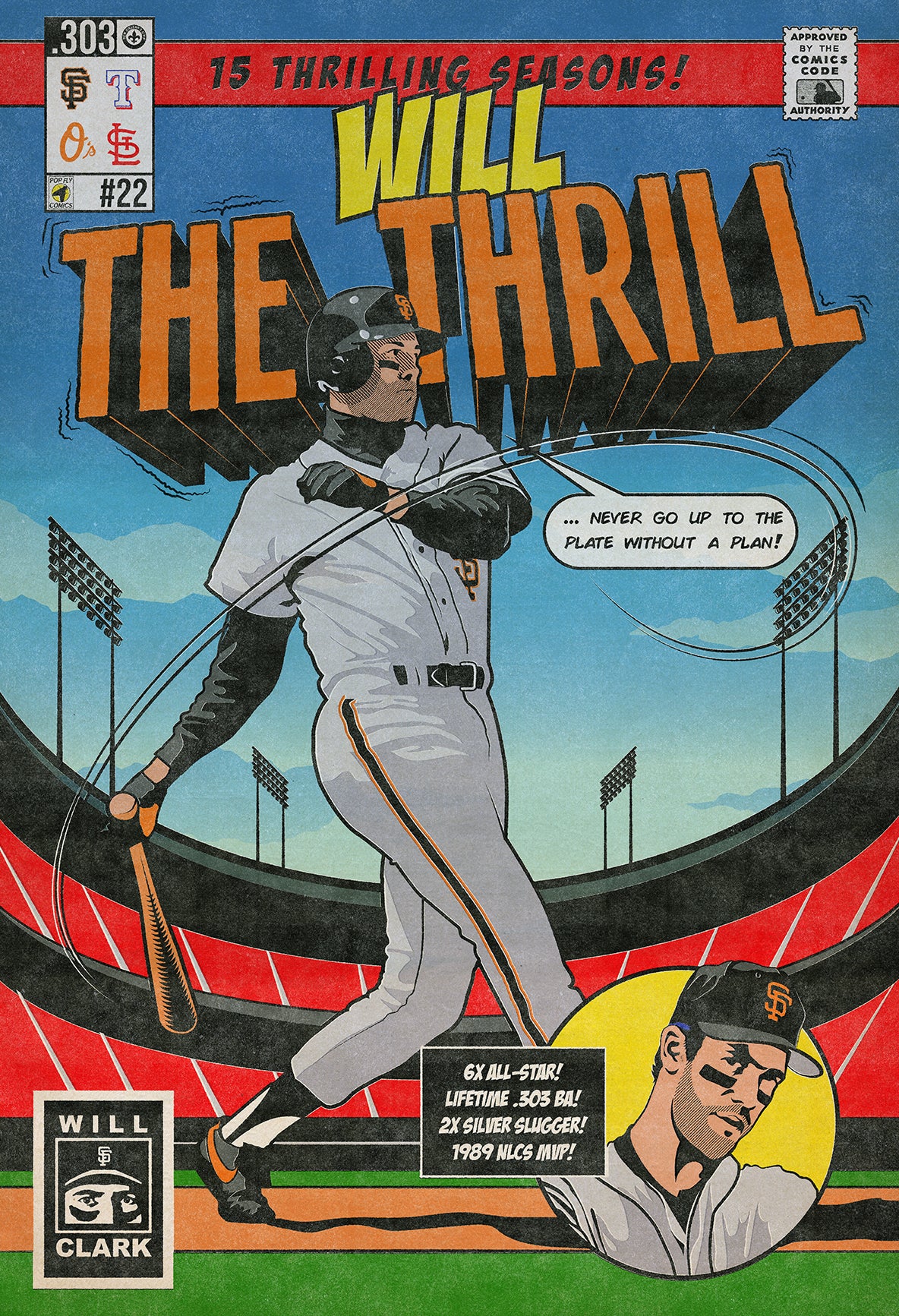 01. (SOLD OUT) "The Thrill" Will Clark 7" x 10.5" Art Print