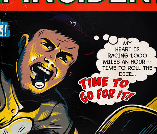 112. (SOLD OUT) "The Corked Bat Incident" 7" x 10.5" Art Print