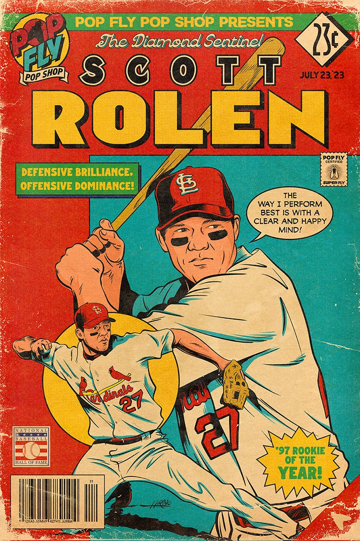 Scott Rolen Pop Fly 2023 Hall of Fame Induction 7