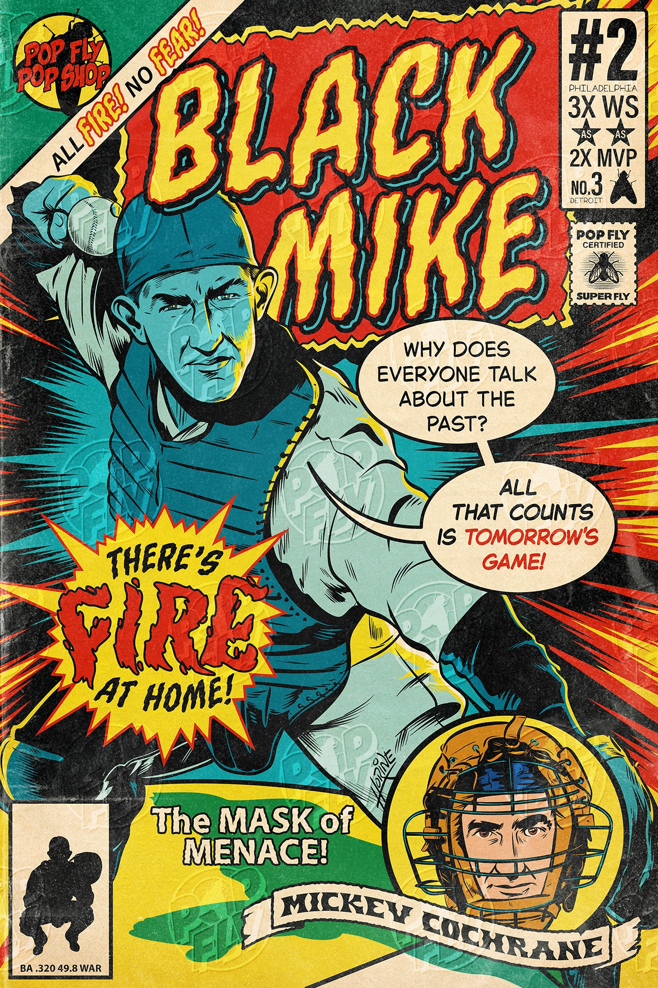 217. "Black Mike"  7" x 10.5" Art Print