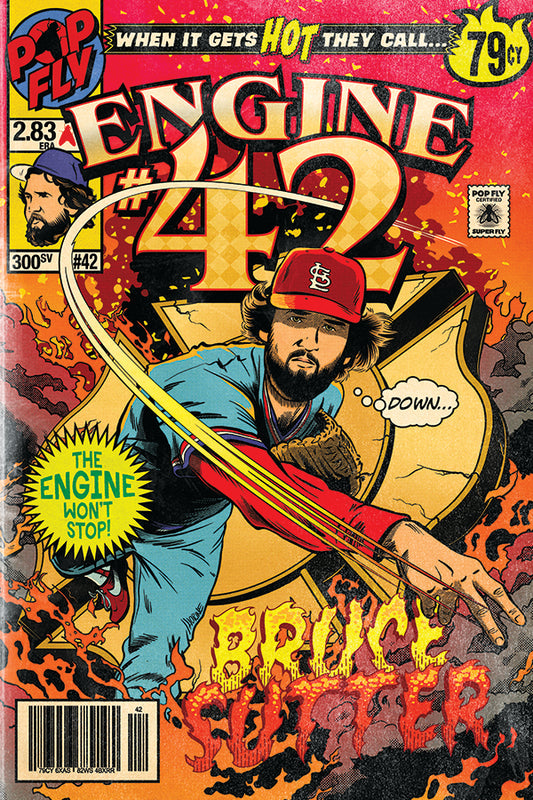 240. "Engine #42"  7" x 10.5"