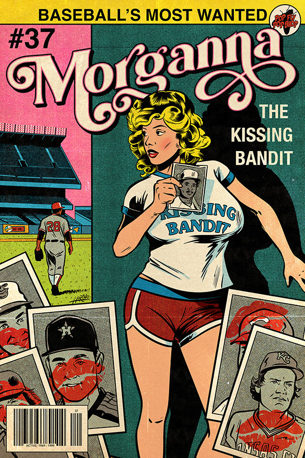 234. "Morganna: The Kissing Bandit"  7" x 10.5"