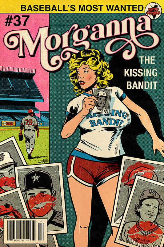 234. "Morganna: The Kissing Bandit"  7" x 10.5"