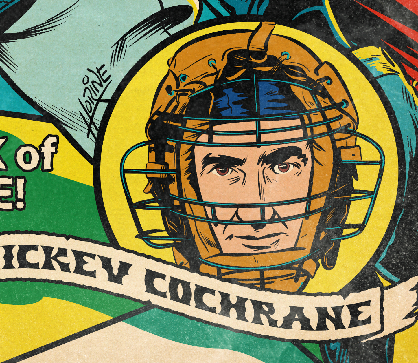 217. "Black Mike"  7" x 10.5" Art Print