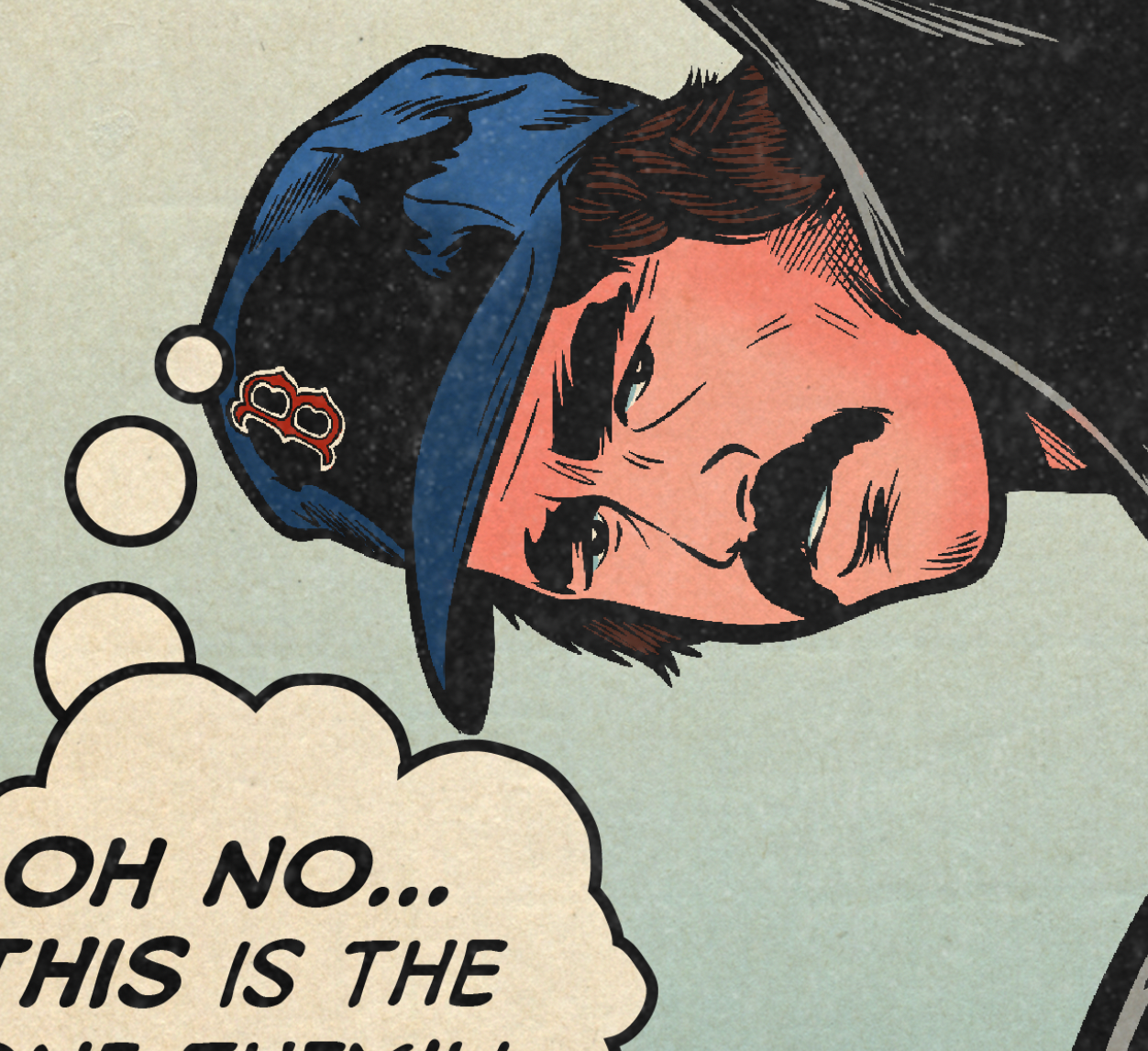 222. "World Series 86: A Little Roller Up Along First"  7" x 10.5"