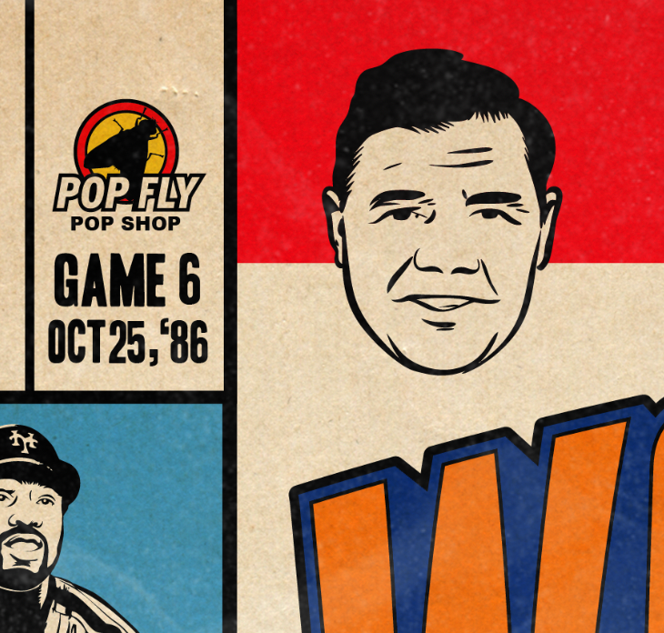 222. "World Series 86: A Little Roller Up Along First"  7" x 10.5"