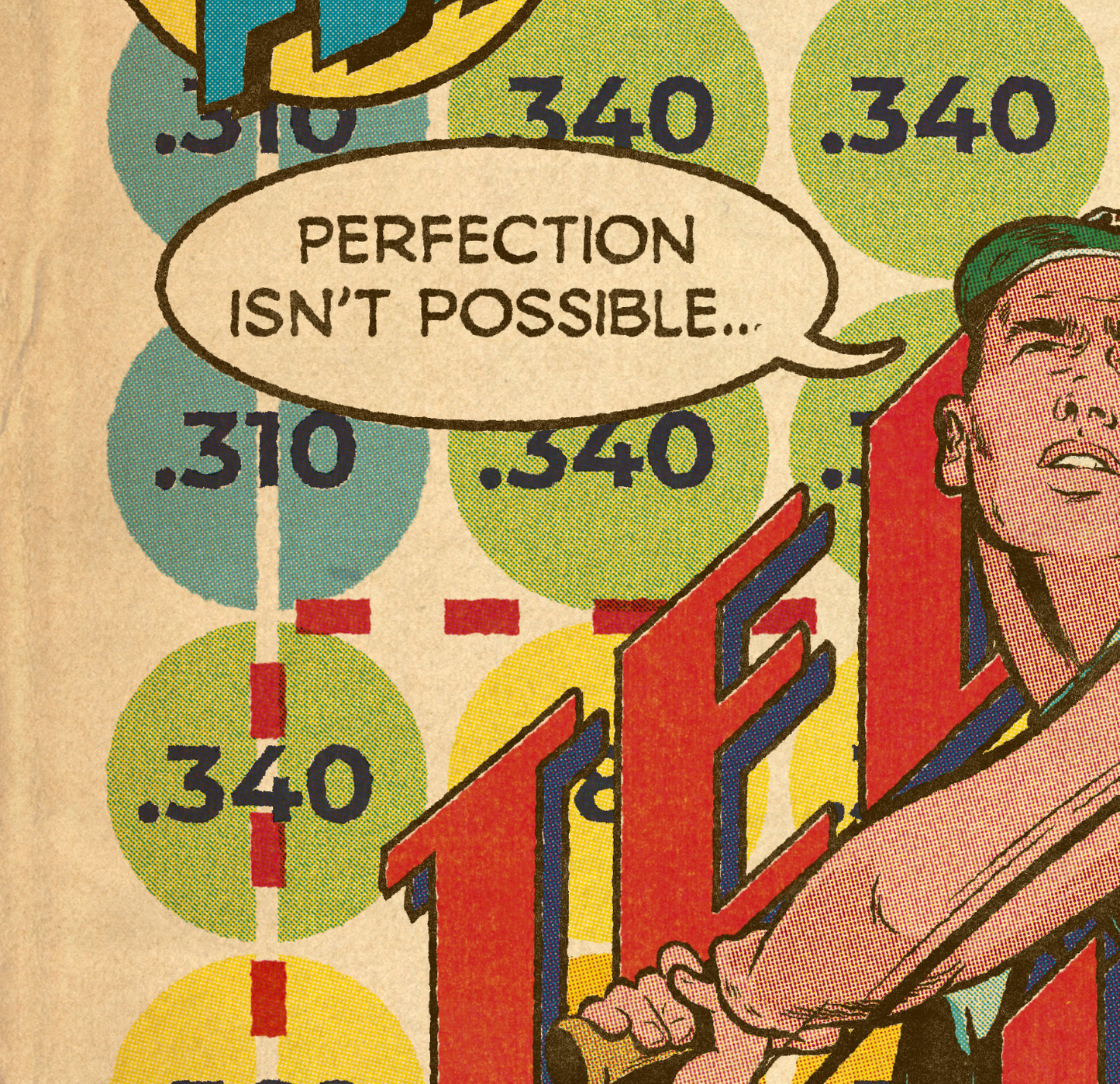 225. "Teddy Ballgame"  7" x 10.5"