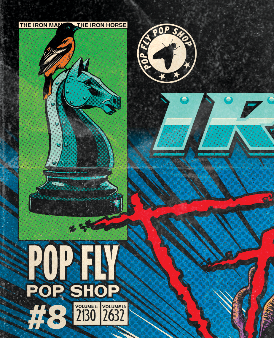 228. "The Iron Man vs The Streak "  7" x 10.5"