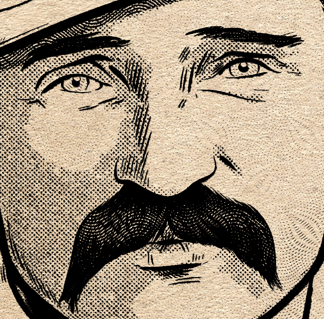 238. "Old Hoss"  7" x 10.5"