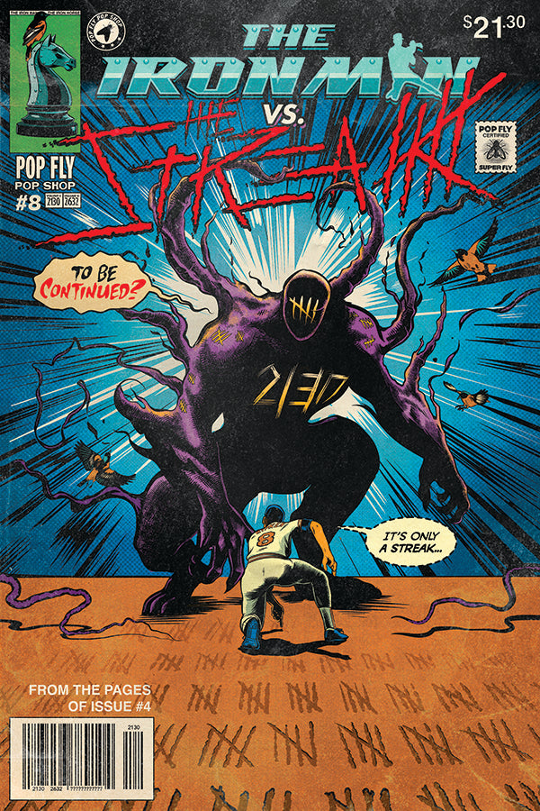 228. "The Iron Man vs The Streak "  7" x 10.5"