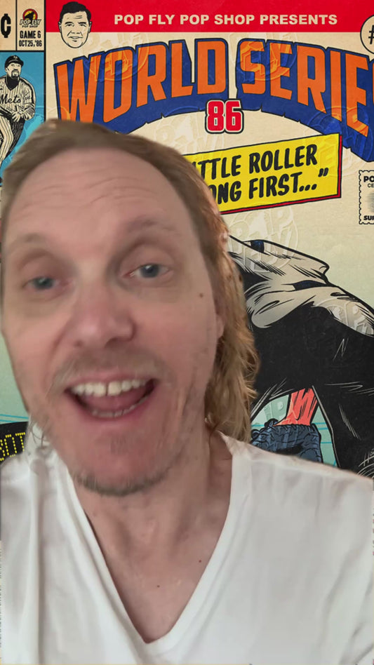 222. "World Series 86: A Little Roller Up Along First"  7" x 10.5"