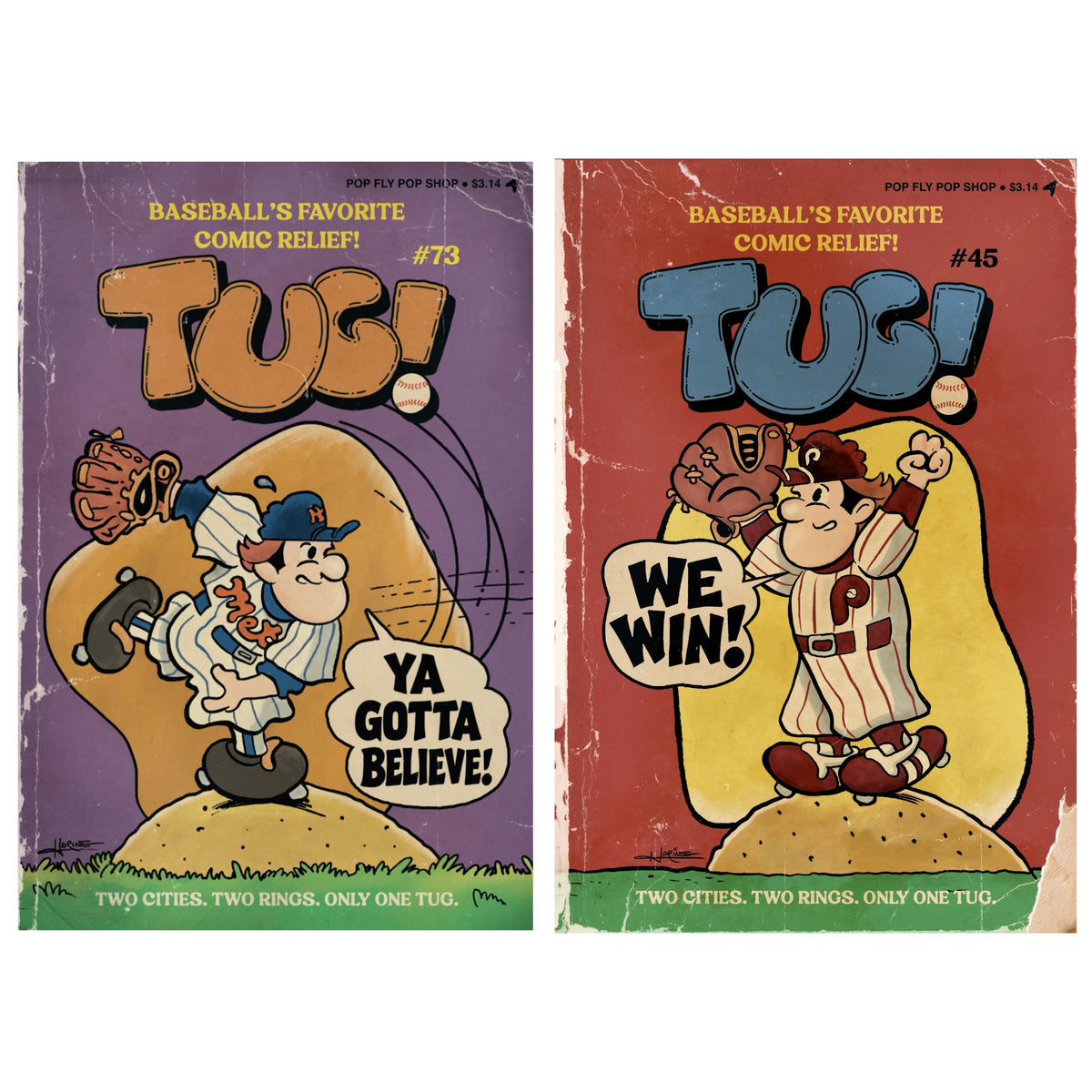 258. "Tug! "  7" x 10.5" TWO-PRINT SET