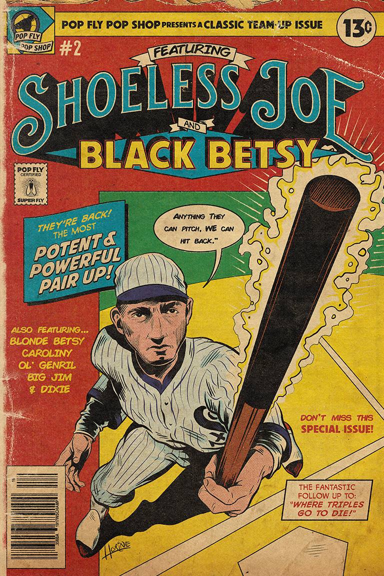 46. (SOLD OUT) "Shoeless Joe & Black Betsy" 7" x 10.5" Art Print