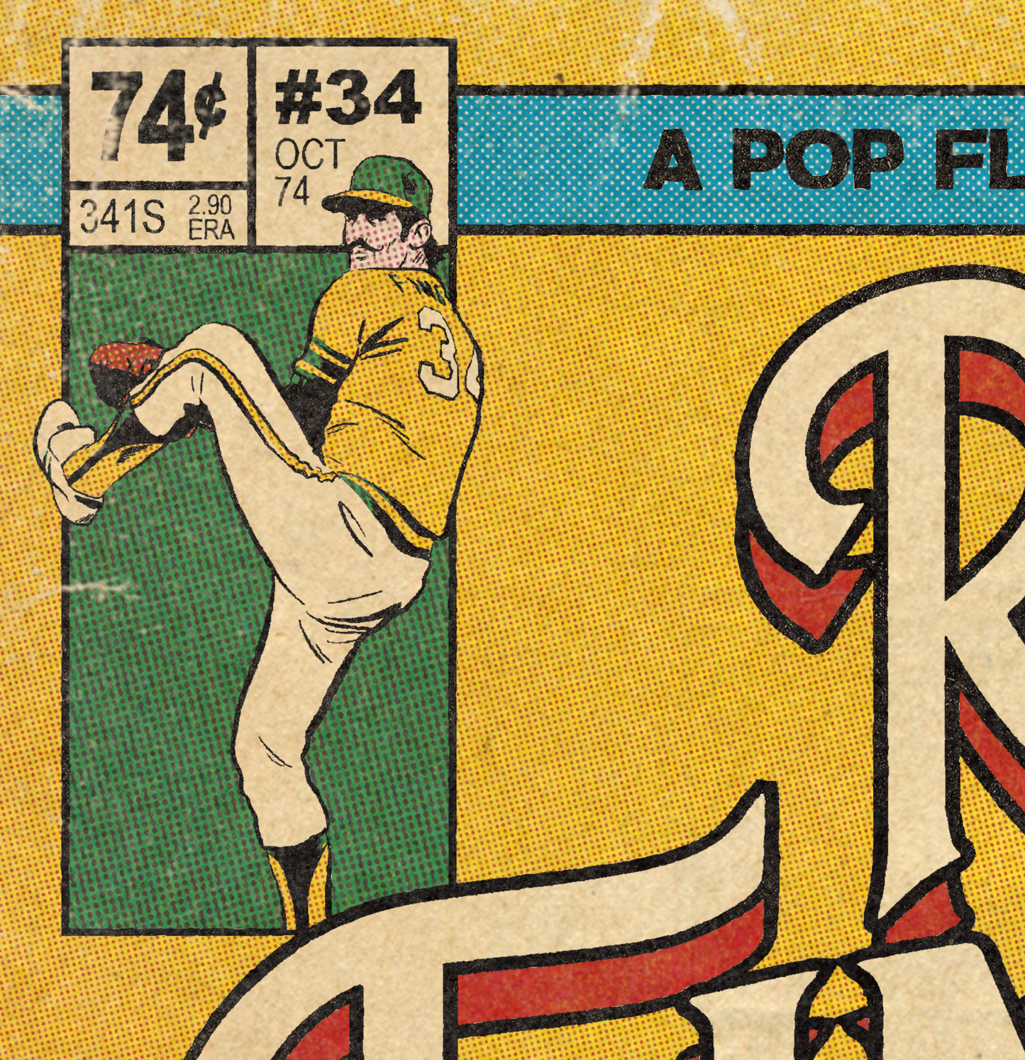 52. (SOLD OUT) "Rollie Fingers" 7" x 10.5" Art Print