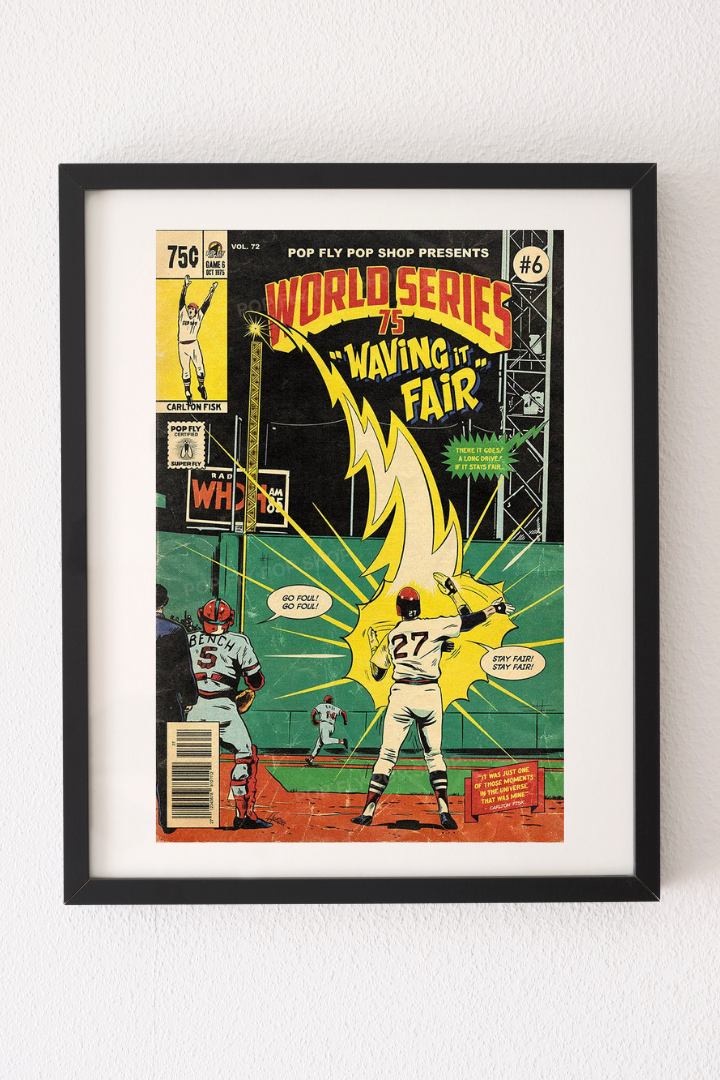 51. (SOLD OUT) "World Series 75: Waving it Fair" 7" x 10.5" Art Print