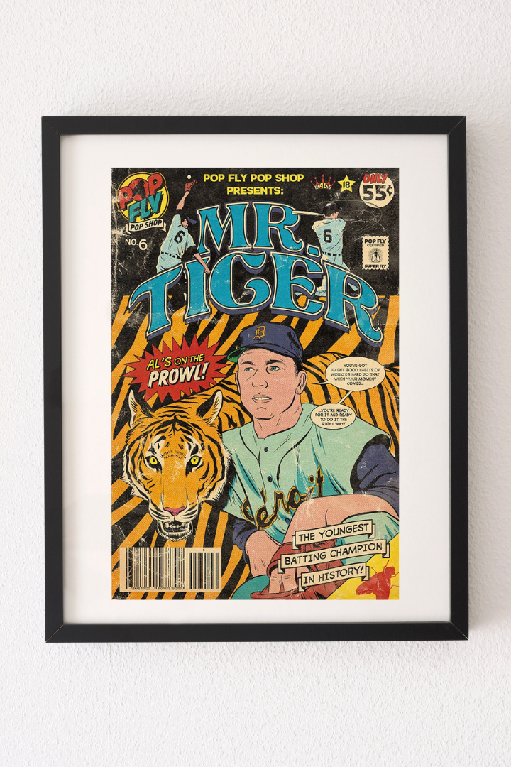 86. (SOLD OUT) "Mr Tiger" 7" x 10.5" Art Print