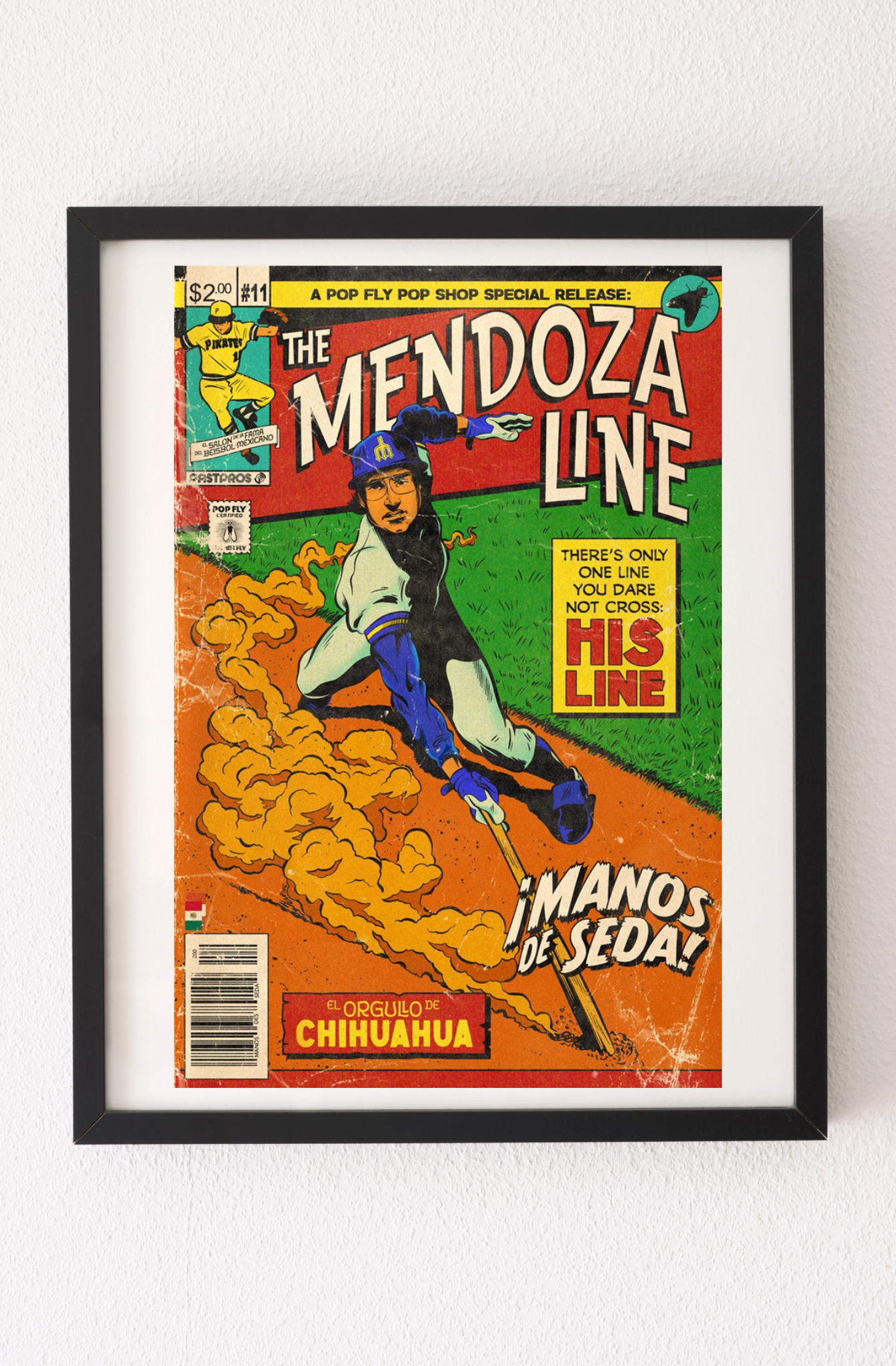 106. (SOLD OUT) "The Mendoza Line" 7" x 10.5" Art Print