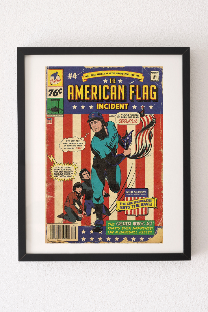44. (SOLD OUT) "The American Flag Incident" 7" x 10.5" Art Print