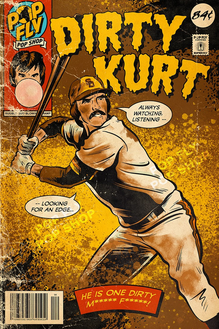 107. (SOLD OUT) "Dirty Kurt" 7" x 10.5" Art Print