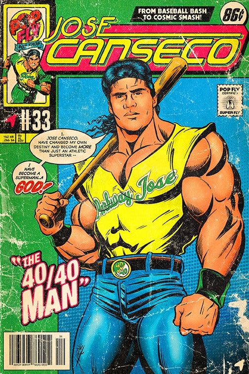 116. (SOLD OUT) "Jose Canseco" 7" x 10.5" Art Print