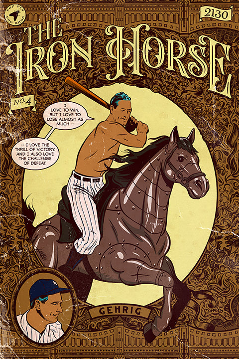 108. (SOLD OUT) "The Iron Horse" 7" x 10.5" Art Print